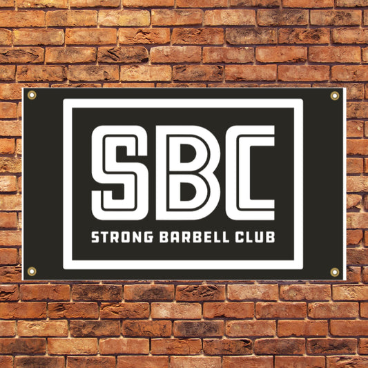 Strong Barbell Club Wall Flag